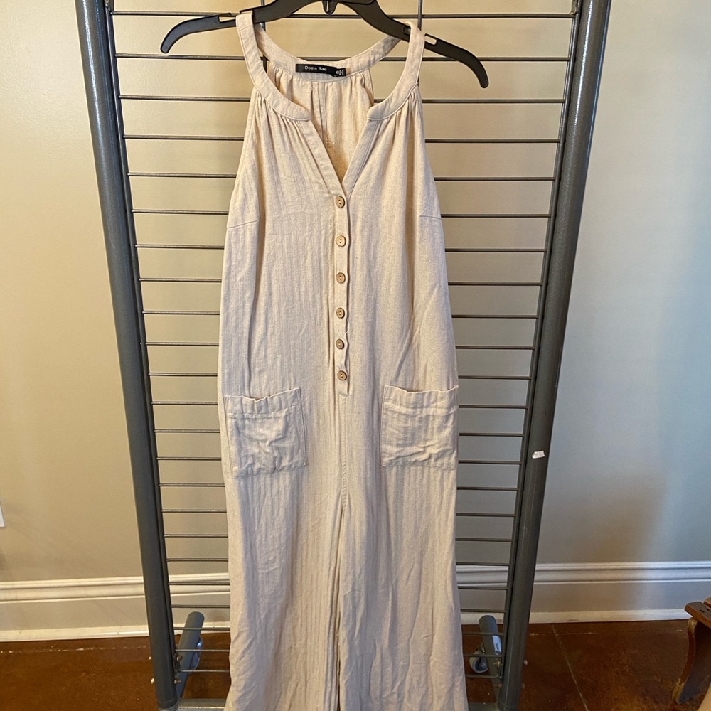 Doe & Rae Beige Textured Top
